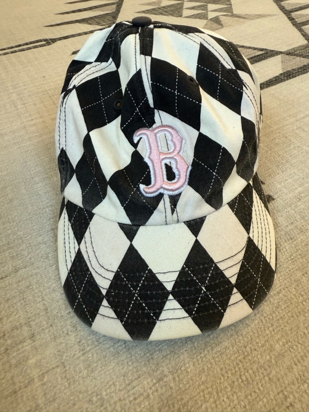 '47 Brand Boston Red Sox Argyle Baseball Cap, OSFA Adults